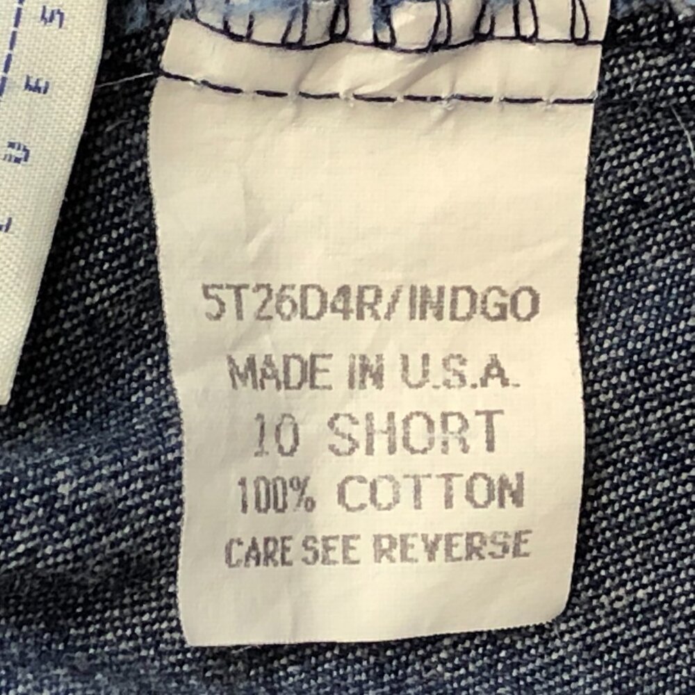 Cascade Blues Vintage Elastic Waist 100% Cotton Denim Jeans Size 10 Short NOS - Picture 8 of 11